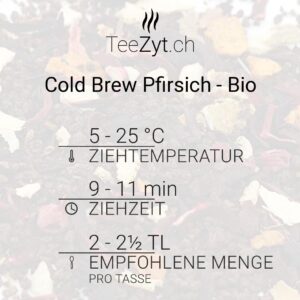 Ein Bild von Cold Brew Pfirsich - Bio, in der Kategorie Schwarz Tee aromat.