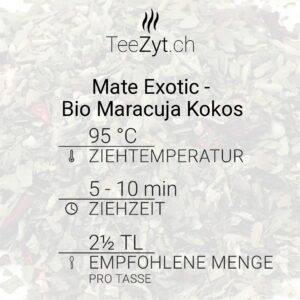 Ein Bild von Mate Exotic - Bio Maracuja Kokos, in der Kategorie Mate Tee und Lapacho