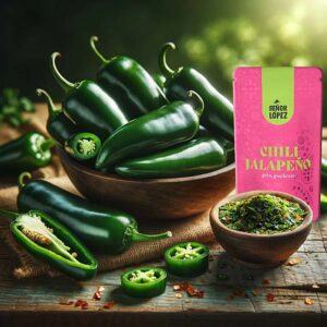 Ein Bild von Señor López - Jalapeño Chili  geschrotet, in der Kategorie Kräuter und Gewürze