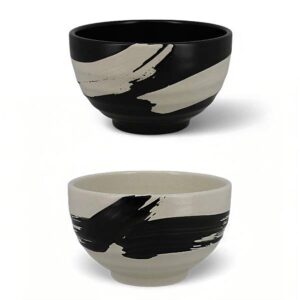 Ein Bild von Tassen - Kalli - Schwarz-Weiss 140ml, in der Kategorie Teetassen und Gläser