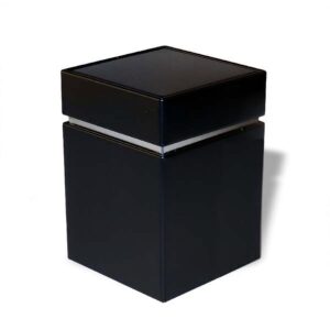 Ein Bild von Dose eckig schwarz -, in der Kategorie Teedosen