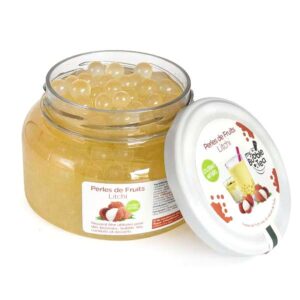 Ein Bild von Litchi-Fruchtperlen für Bubble Tea - 240g, in der Kategorie Nahrungsmittel Popping Bobas