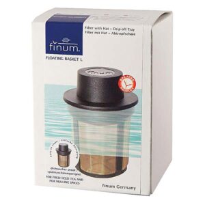 Ein Bild von Finum Teefilter-System - Floating Basket L - Schwarz, in der Kategorie Teesiebe und Teefilter