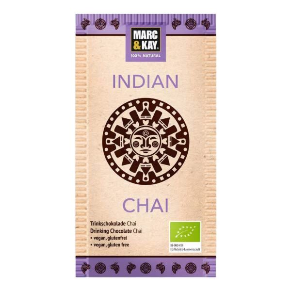 Ein Bild von Marc & Kay - Trinkschokolade "Indian Chai" - Bio, in der Kategorie Nahrungsmittel Schokolade