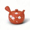 Ein Bild von Teekanne - Tokoname - rot mit Blumenmuster, in der Kategorie Teekannen und Teesets