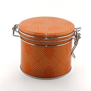 Ein Bild von Bügelverschlussdose  - Crazy orange, in der Kategorie Teedosen