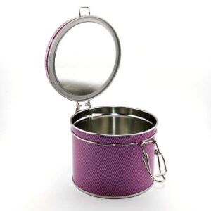 Ein Bild von Bügelverschlussdose  - Crazy purple, in der Kategorie Teedosen