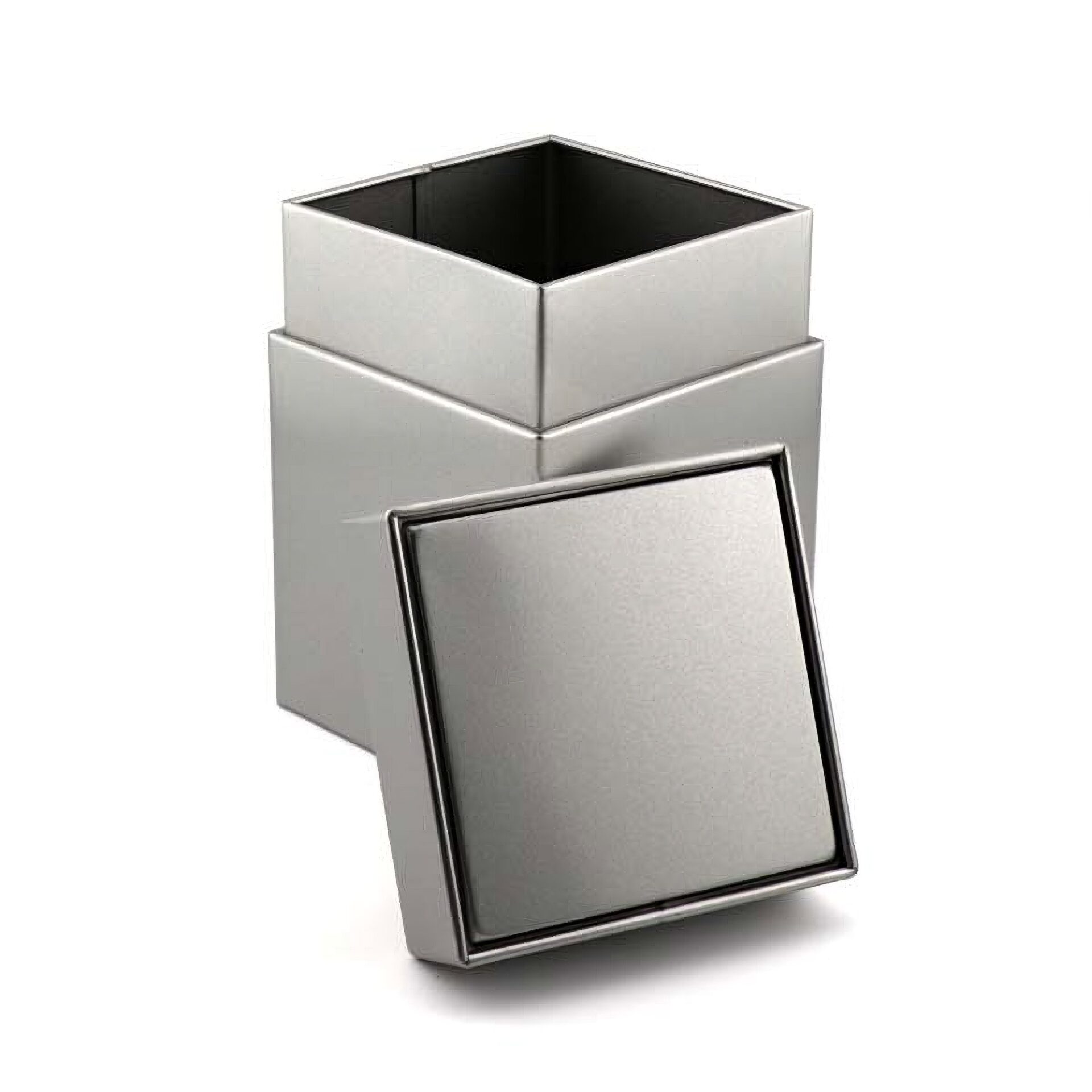 Ein Bild von Dose eckig silber -, in der Kategorie Teedosen