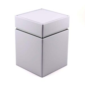 Ein Bild von Dose eckig weiss -, in der Kategorie Teedosen