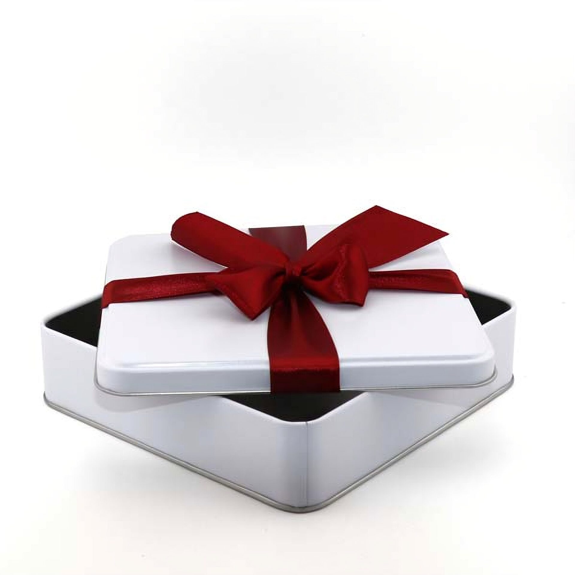 Ein Bild von Geschenkdose mit echter Schleife - gross, in der Kategorie Teedosen