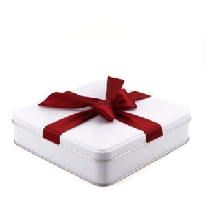 Ein Bild von Geschenkdose mit echter Schleife - gross, in der Kategorie Teedosen