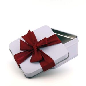 Ein Bild von Geschenkdose mit echter Schleife - klein, in der Kategorie Teedosen