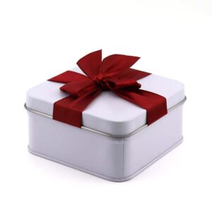Ein Bild von Geschenkdose mit echter Schleife - klein, in der Kategorie Teedosen