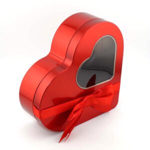 Ein Bild von Herzdose mit Schleife, in der Kategorie Teedosen