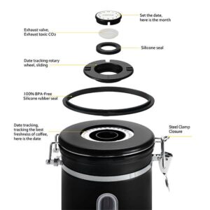 Ein Bild von Kaffeedose Edelstahl - 1800 ml, in der Kategorie Teedosen