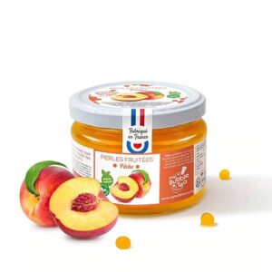 Ein Bild von Pfirsichfruchtperlen für Bubble Tea - 240g, in der Kategorie Nahrungsmittel