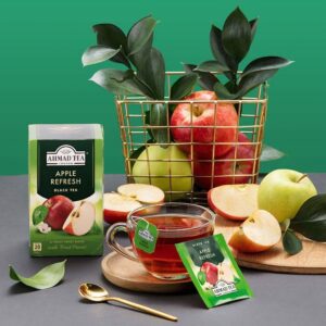 Ein Bild von Ahmad Tea - Apple Refresh - 20 Teebeutel à 2g, in der Kategorie Schwarz Tee aromat. Tee im Teebeutel kaufen