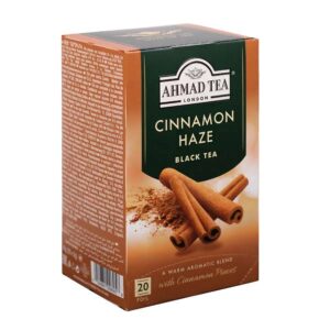 Ein Bild von Ahmad Tea - Cinnamon Haze - 20 Teebeutel à 2g, in der Kategorie Schwarz Tee aromat. Tee im Teebeutel kaufen