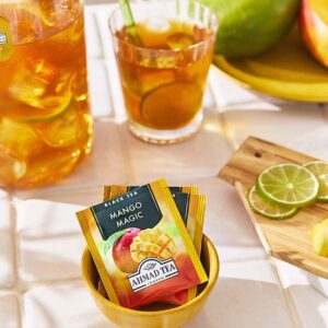 Ein Bild von Ahmad Tea - Mango Magic - 20 Teebeutel à 2g, in der Kategorie Schwarz Tee aromat. Tee im Teebeutel kaufen