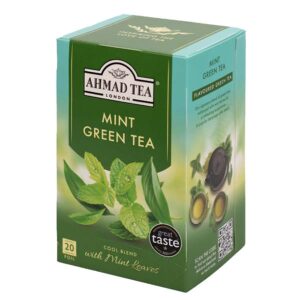 Ein Bild von Ahmad Tea - Mint Mystique - 20 Teebeutel à 2g, in der Kategorie Grün Tee aromat. Tee im Teebeutel kaufen