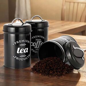 Ein Bild von Aufbewahrungsbüchsen für Tee  Kaffee  Zucker  | Rund, in der Kategorie Teedosen