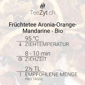 Ein Bild von Früchtetee Aronia-Orange-Mandarine - Bio, in der Kategorie Früchtetee