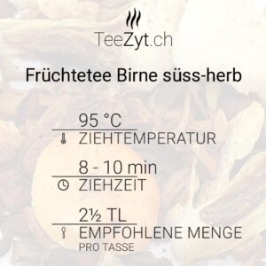 Ein Bild von Früchtetee Birne süss-herb, in der Kategorie Früchtetee