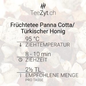 Ein Bild von Früchtetee Panna Cotta/ Türkischer Honig, in der Kategorie Früchtetee