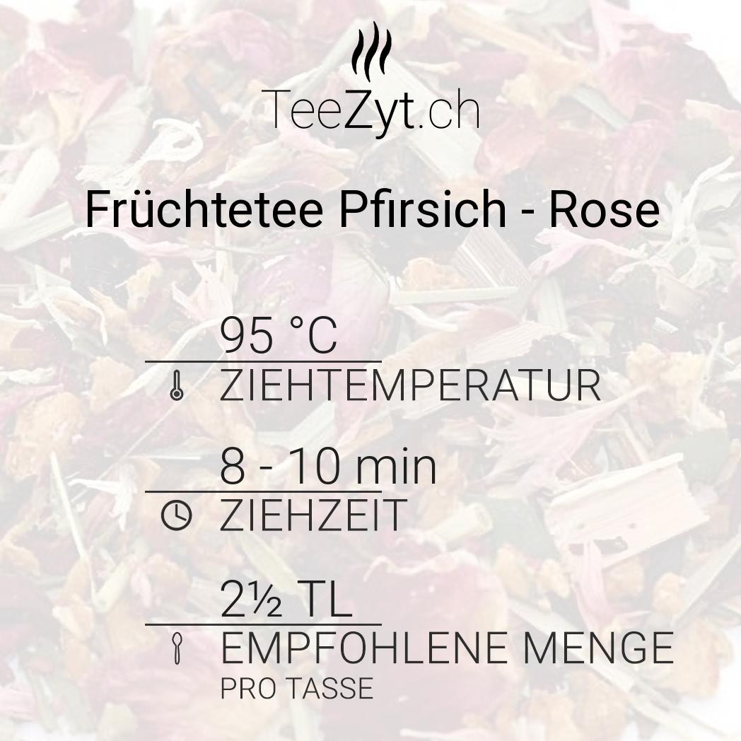 Ein Bild von Früchtetee Pfirsich - Rose, in der Kategorie Früchtetee