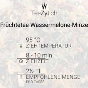 Ein Bild von Früchtetee Wassermelone-Minze, in der Kategorie Früchtetee