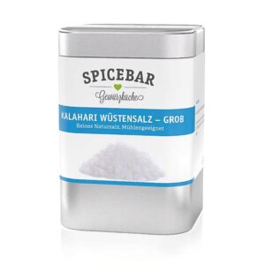 Ein Bild von Kalahari Wüstensalz - grob - Bio - Dose a 170g, in der Kategorie Kräuter und Gewürze