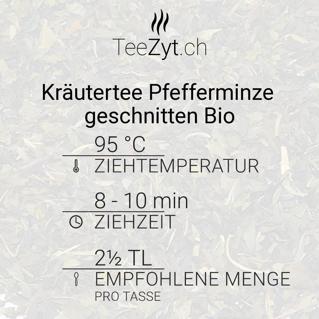Ein Bild von Kräutertee Pfefferminze geschnitten Bio, in der Kategorie Kräutertee und Gewürztee Tee