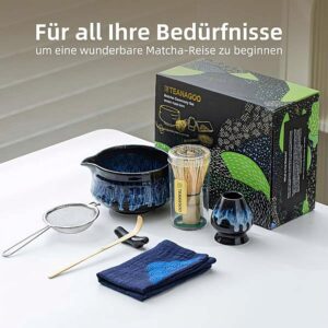 Ein Bild von TEANAGOO Matcha-Tee-Set - Blau, in der Kategorie Teezubehör