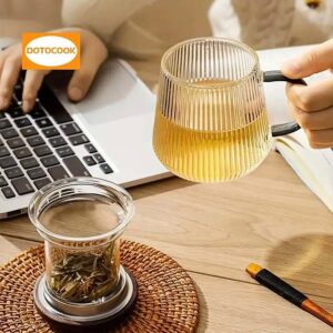 Ein Bild von Teeglas mit Infusor und Deckel | Set a 2 Stück, in der Kategorie Teetassen und Gläser