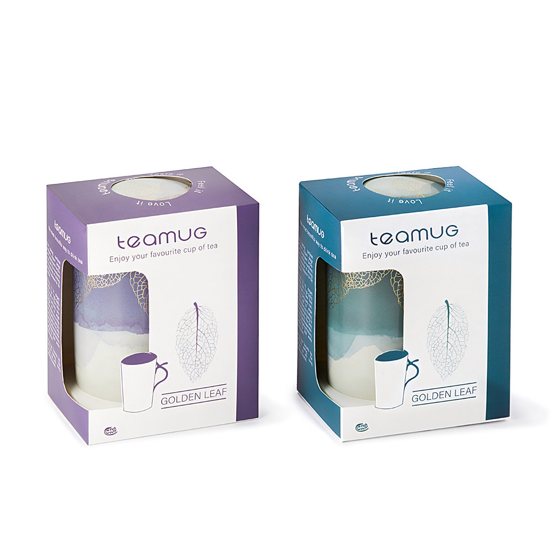 Ein Bild von Kräutertasse "Golden Leaf" 0.4l - Set a 2 Stück, in der Kategorie Teetassen und Gläser