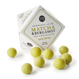 Ein Bild von Schokoladenpralinen - Matcha Tea Chocolate & Bergamotte, in der Kategorie Nahrungsmittel