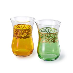 Ein Bild von Teeglas "Azim"- 6 Stück - 6-fach sortiert, in der Kategorie Teetassen und Gläser