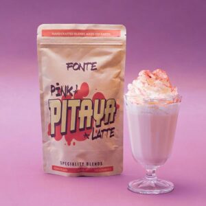 Ein Bild von Fonte Pink Pitaya Latte, in der Kategorie Nahrungsmittel