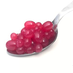 Ein Bild von Himbeer Fruchtperlen für Bubble Tea - 240g, in der Kategorie Nahrungsmittel