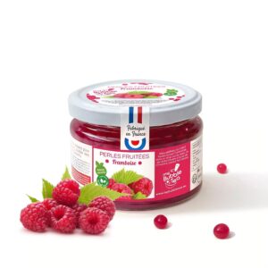 Ein Bild von Himbeer Fruchtperlen für Bubble Tea - 240g, in der Kategorie Nahrungsmittel