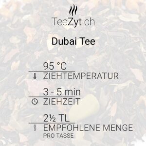 Ein Bild von Dubai Tee, in der Kategorie Schwarz Tee aromat. Kräutertee und Gewürztee