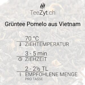 Ein Bild von Grüntee Pomelo aus Vietnam, in der Kategorie Grün Tee pur Grün Tee aromat. Vietnam Tee