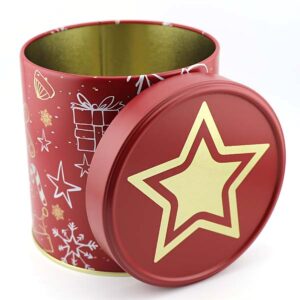 Ein Bild von Lebkuchendose - X-mas - Rot, in der Kategorie Teedosen