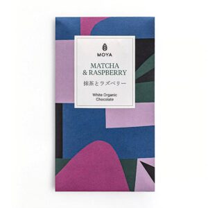 Ein Bild von Matcha Schokolade mit Himbeeren - Bio, in der Kategorie Nahrungsmittel