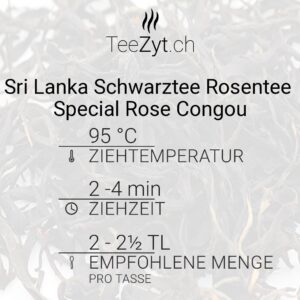 Ein Bild von Sri Lanka Schwarztee Rosentee Special Rose Congou, in der Kategorie Schwarz Tee pur Schwarztee Ceylon Sri Lanka Tee