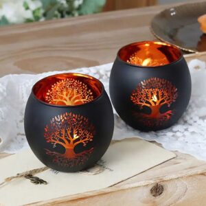 Ein Bild von Windlicht - Baum des Lebens, in der Kategorie Kerzen