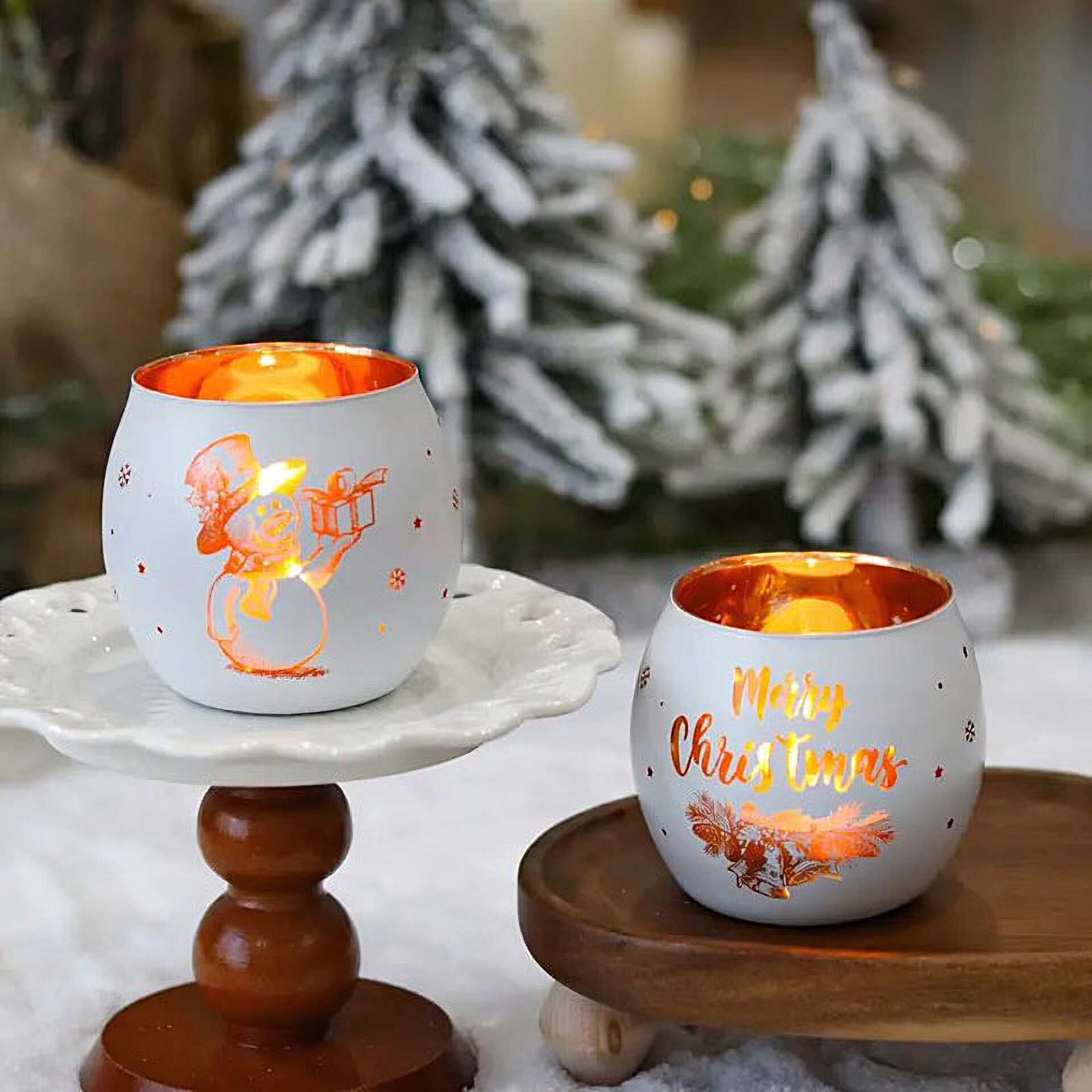 Ein Bild von Windlicht - Fröhliche Weihnachten, in der Kategorie Kerzen