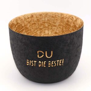 Ein Bild von Windlichtschale - Du bist die beste, in der Kategorie Kerzen Windlicht Tee Geschenk