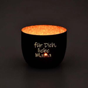 Ein Bild von Windlichtschale - Für dich liebe Mama, in der Kategorie Kerzen Tee Geschenk Windlicht