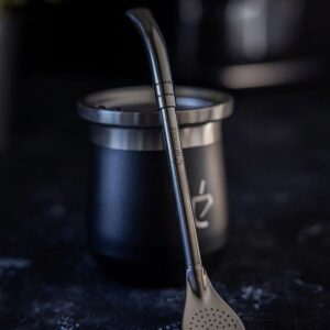 Ein Bild von Yerba Mate Set Terolid Dualflow Pro von Un Mate - Schwarz, in der Kategorie Teezubehör